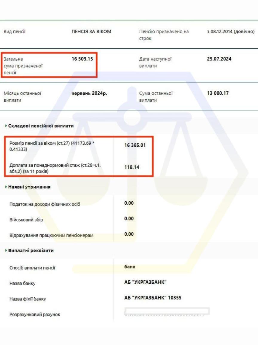 ПЕРЕВЕЛИ НА ІНШИЙ ВИД ПЕНСІЇ ТА ЗБІЛЬШИЛИ ВИПЛАТУ З 5 268 ДО 16 503 ГРН